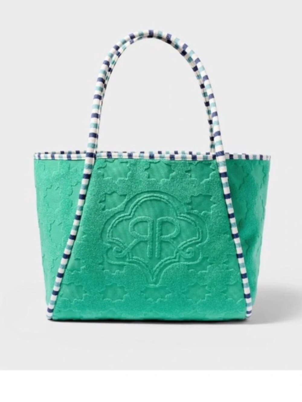 NWT  Star Geo Large Terry Beach Tote Bag Green - Roller Rabbit x Target